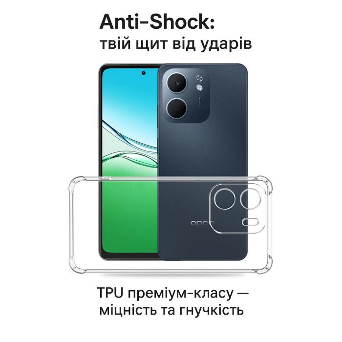 Чохол до мобільного телефона BeCover Anti-Shock Oppo A5x 4G/5G Clear (713814) зображення 2