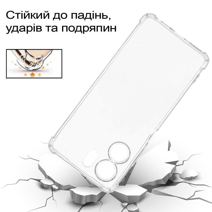 Чохол до мобільного телефона BeCover Anti-Shock Oppo A5x 4G/5G Clear (713814) зображення 3