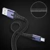 Дата кабель USB 2.0 AM to USB-C 2.0m 3A LED black Essager (EXCT-XGA0G) изображение 5