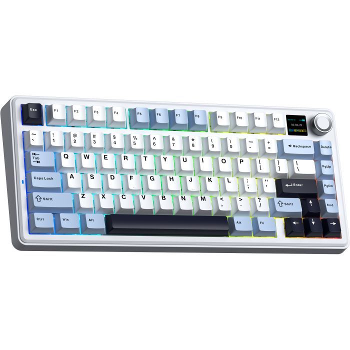 Клавиатура Aula F75 MAX Wireless/Bluetooth UA White/Blue (6978080501158) изображение 5