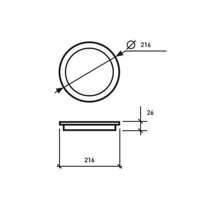 Светильник Eurolamp Downlight NEW 24W 2150Lm 4000K (LED-DLR-24/4(new)) изображение 2