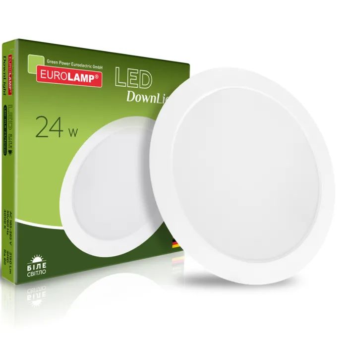 Світильник Eurolamp Downlight NEW 24W 2150Lm 4000K (LED-DLR-24/4(new)) зображення 2