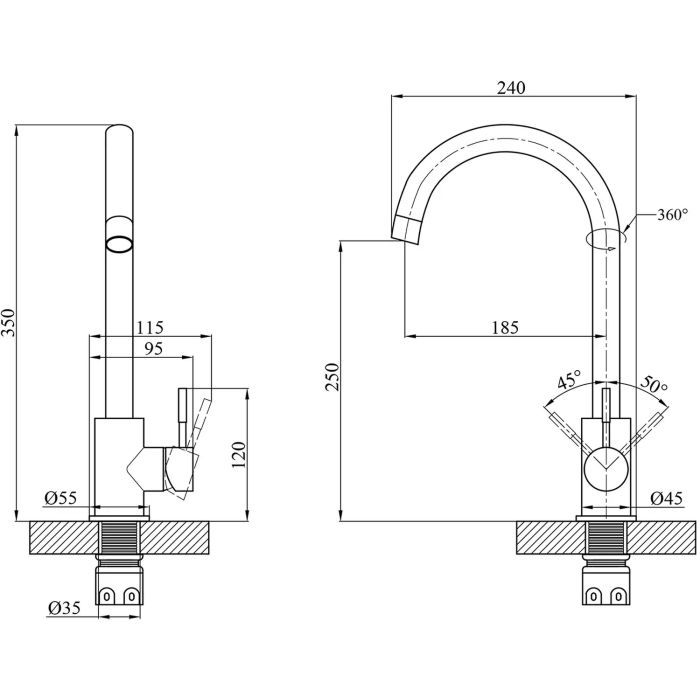 Смеситель Agua Acero-INOX035 (CV023285) изображение 10