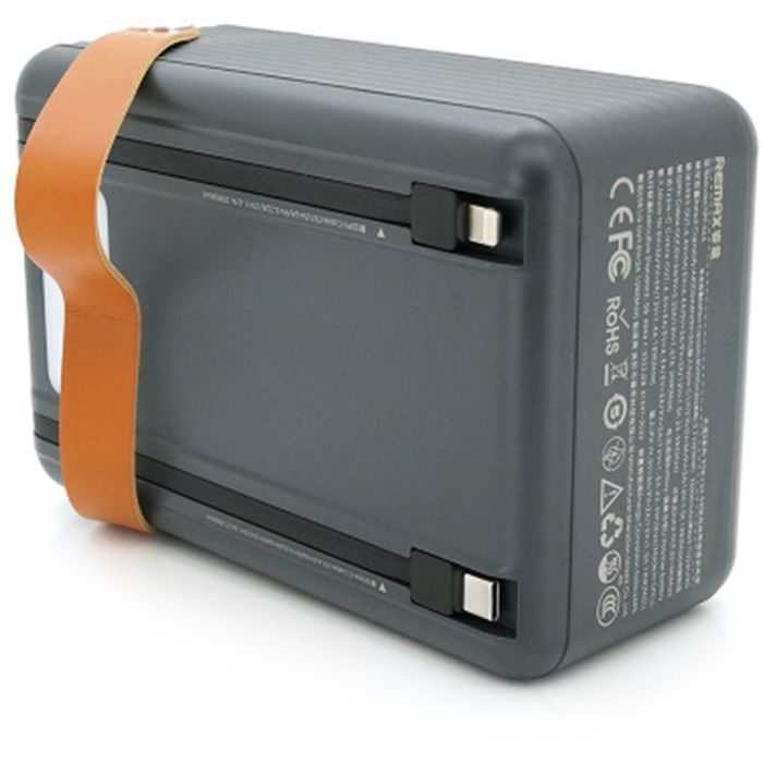 Батарея універсальна Remax 80000mAh, 20W, 3*USB+Type-C+Lighting, Black (RPP-566)