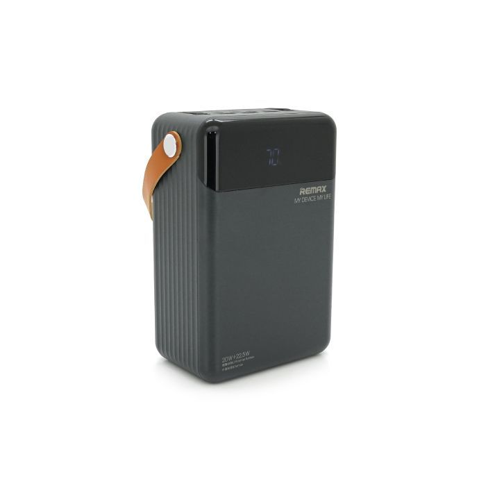 Батарея універсальна Remax 80000mAh, 20W, 3*USB+Type-C+Lighting, Black (RPP-566) зображення 4