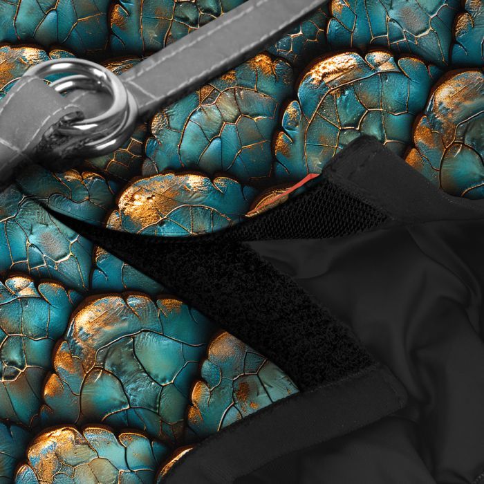 Шлея для собак WAUDOG Clothes м'яка з QR адресником "Луска" XS1 (220-0179) зображення 3