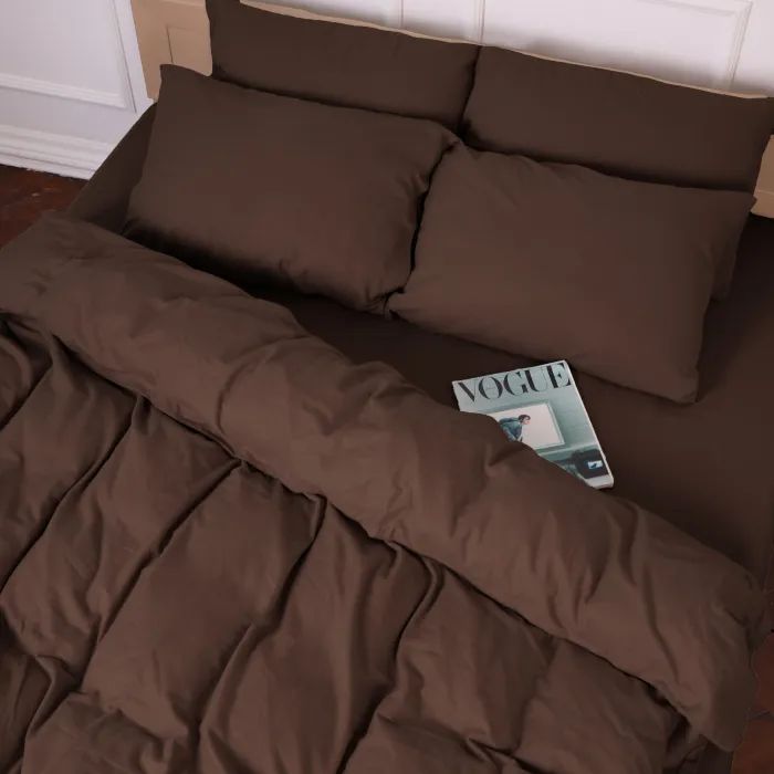 Постельное белье MirSon 003 Brown Фланель 143х210 Полуторный (2200009648700) изображение 5