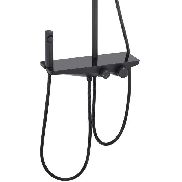 Душевой гарнитур Kroner Armada-SCH066 + змішувач Edelstahl Klassisch-SCH010 + трап лінійний Harz SCH60 Sektion Schwarz (CVS30169) изображение 5