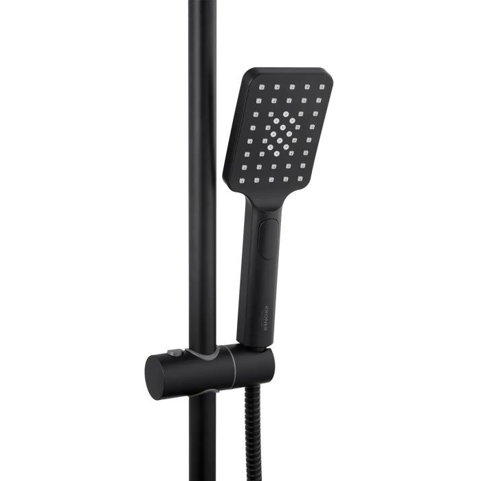 Душевой гарнитур Kroner Armada-SCH066 + змішувач Edelstahl Klassisch-SCH010 + трап лінійний Harz SCH60 Sektion Schwarz (CVS30169) изображение 6