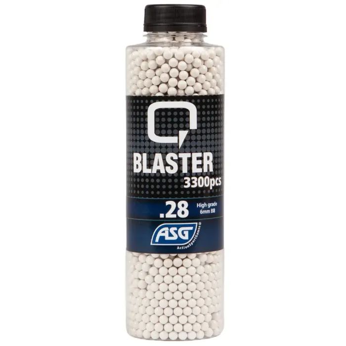 Страйкбольные шарики ASG Q Blaster White 6мм 0.28г 3300шт (19401)