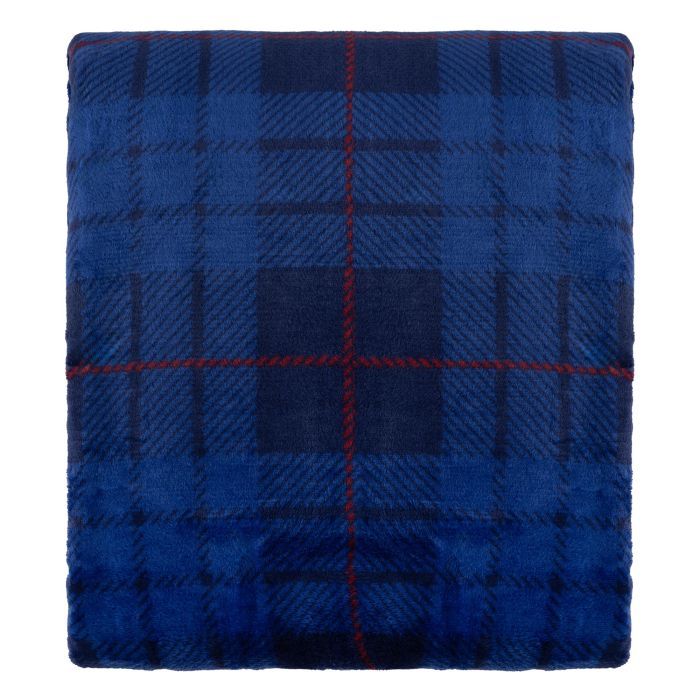 Плед Ardesto Flannel 160х200см, 100% полиэстер, клетка, синий (ART0134PB) изображение 2