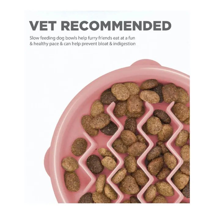 Посуд для собак Outward Hound Миска-лабіринт Fun Feeder хвиля XS рожева (0700603697545) зображення 5