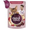 Влажный корм для кошек Delickcious печень с яблоками и клюквой 85 г (4820269147034)