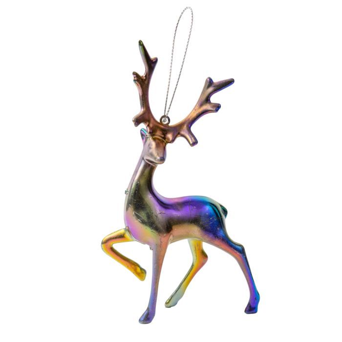 Украшение декоративное Chomik Олень, пластик, кольоровий, 9х15 см (5900779895935)