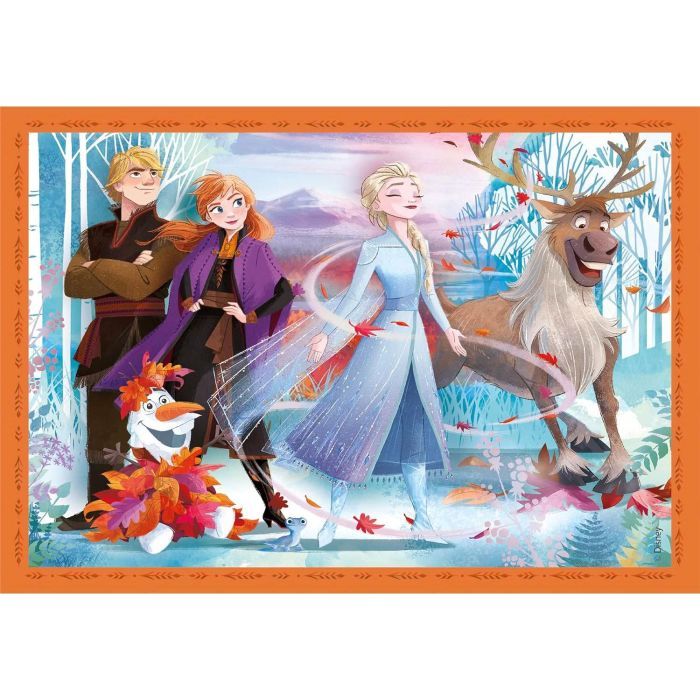 Пазл Clementoni 4 в 1 Frozen, 12,16,20 та 24 елементи (21518) зображення 3