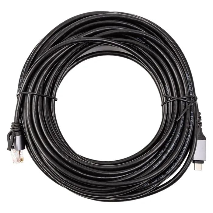 Дата кабель USB-C to RJ45 Ethernet 2.0m PowerPlant (CA914920) изображение 2