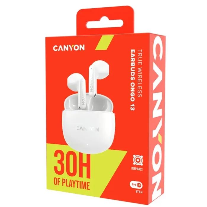 Наушники Canyon OnGo 13 TWS White (CNS-TWS13W) изображение 5