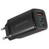 Зарядное устройство AXAGON 1xUSB + 2xUSB-C 65W QC4+ PD3.0 PPS black (ACU-DPQ65)