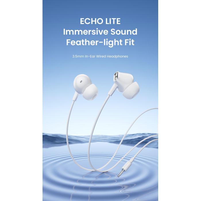Навушники Vention Echo Lite 3.5mm In-Ear Wired White (GBAWAV) зображення 3