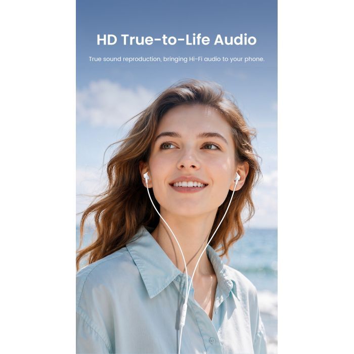 Навушники Vention Echo Lite 3.5mm In-Ear Wired White (GBAWAV) зображення 5
