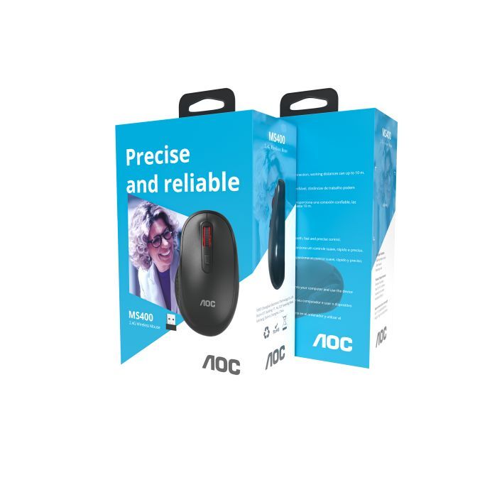 Мышка AOC MS400B Wireless Black (MS400B/LA) изображение 12
