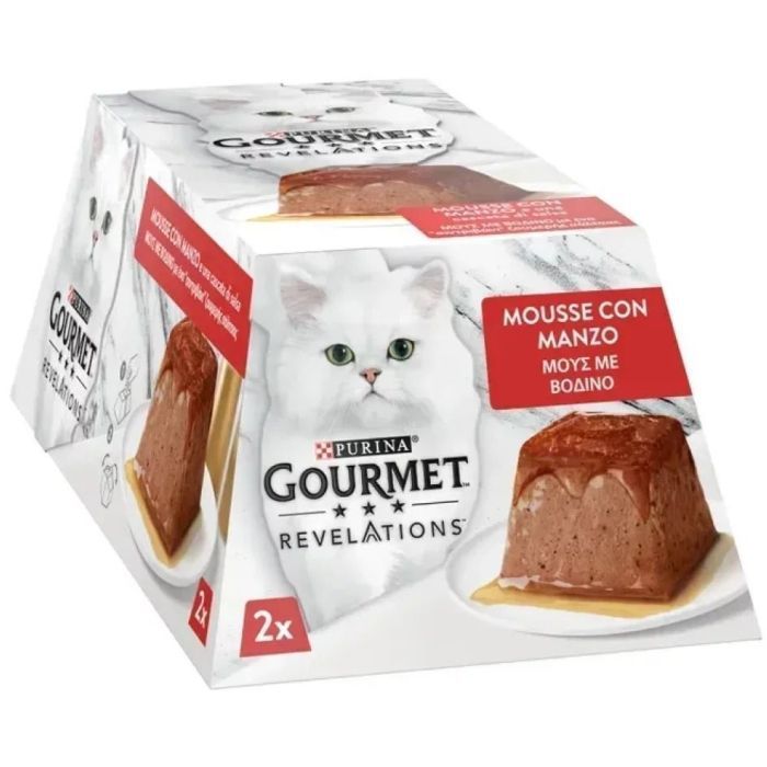 Паштет для котів Purina Gourmet Revelations мус з яловичиною 2х57 г (7613287070005)