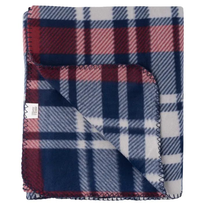 Плед Ardesto Fleece 100% полиэстер, клеточка, сине-бордовый 130х160 см (ART0719PB) изображение 4