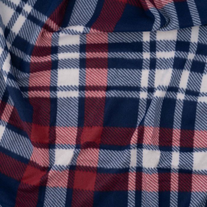 Плед Ardesto Fleece 100% полиэстер, клеточка, сине-бордовый 130х160 см (ART0719PB) изображение 5