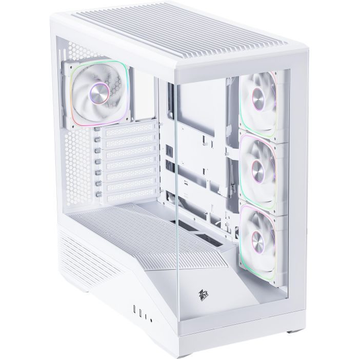 Корпус для ПК 1stPlayer GM7-WH-3FN7R-W-1FN7-W White (GM7-WH-3FN7R-W-1FN7-W) изображение 2