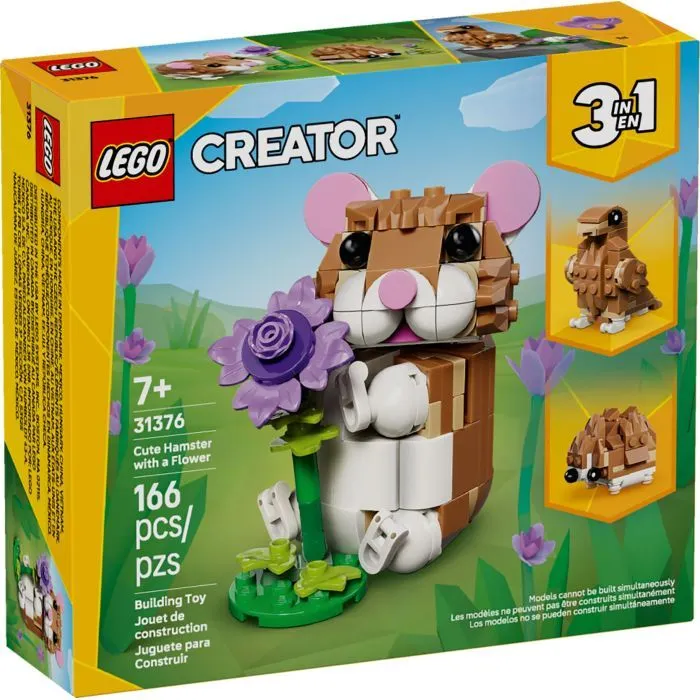 Конструктор LEGO Creator Чарівний хом'як з квіткою (31376)