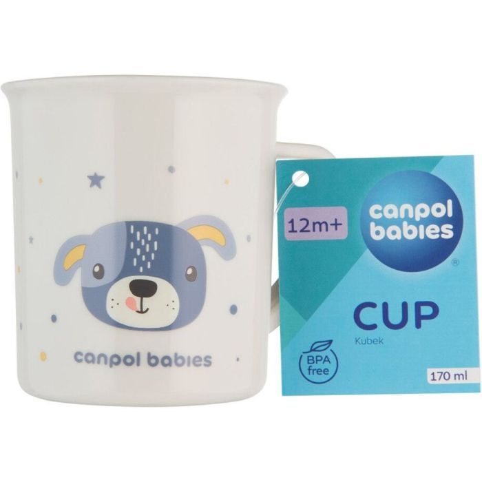 Набір дитячого посуду Canpol babies CUTE ANIMALS кружка пластикова, рожева (4/413_pin2) зображення 3