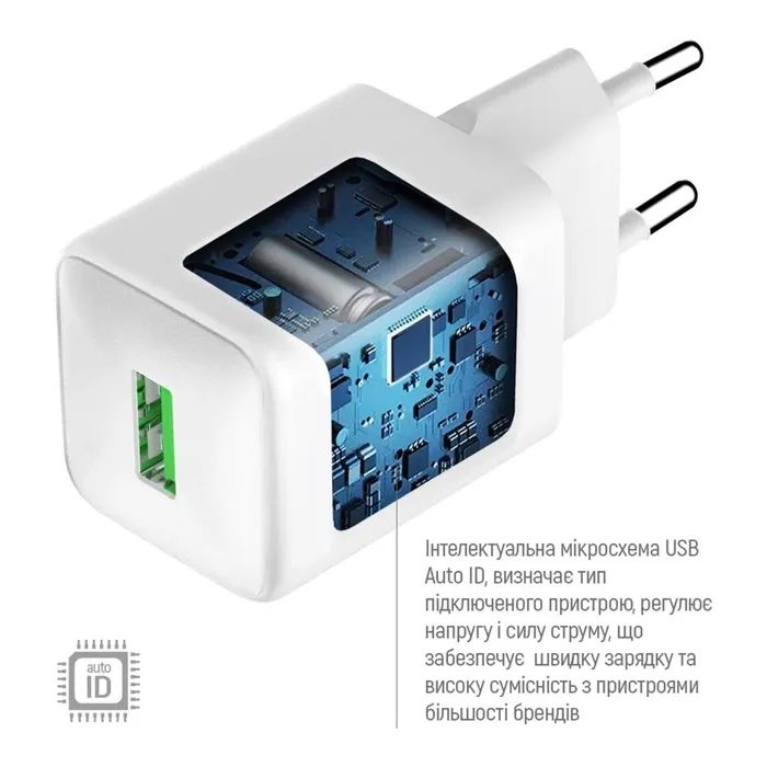 Зарядний пристрій ColorWay USB QC3.0 18W white (CW-CHS063Q-WT) зображення 8