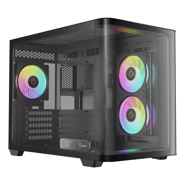 Корпус для ПК OCYPUS IOTA C50 BK CURVE ARGB DIGITAL (OTA-C50-BKD300CD-GL) изображение 2