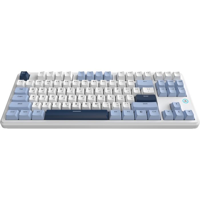 Клавиатура Ajazz AK870 V2 Flying Fish Switch USB UA White/Blue (AK870-V2-FF-BWB) изображение 2