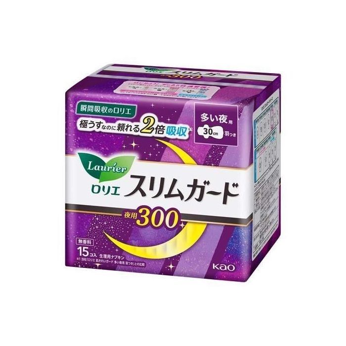 Гигиенические прокладки Kao Laurier Extra Heavy Night Use Slim Ночные 15 шт (4901301254276)