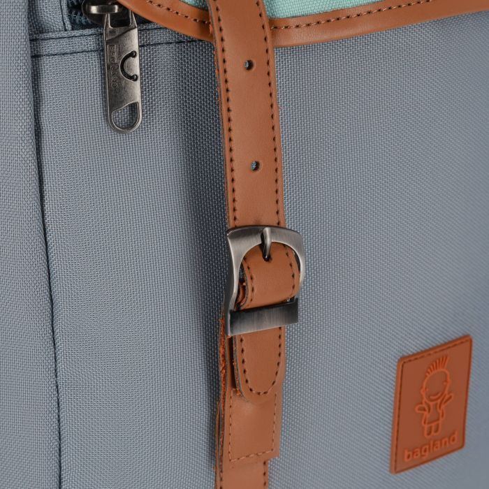 Рюкзак для ноутбука Bagland Successful 17L 299 Grey/Tiffany blue 0050466 (63751154) зображення 5