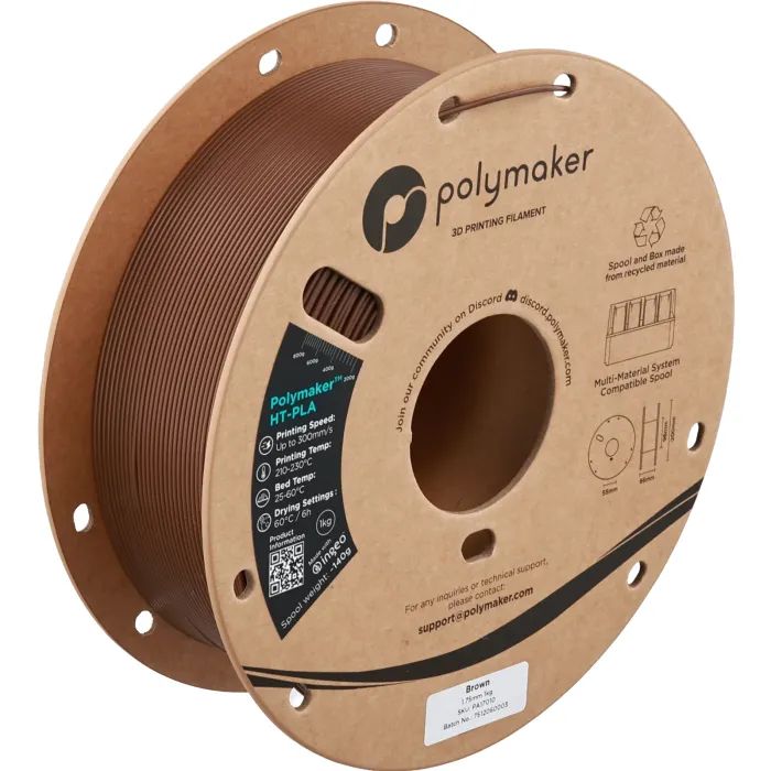 Пластик для 3D-принтера Polymaker HT-PLA 1,75mm 1kg GREY (PA17003)