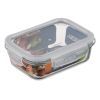 Пищевой контейнер Ardesto Gemini прямокутний, 0.66л, боросилікатне скло, прозорий (AR1260BRC) изображение 5