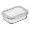 Пищевой контейнер Ardesto Gemini прямокутний, 0.66л, боросилікатне скло, прозорий (AR1260BRC)