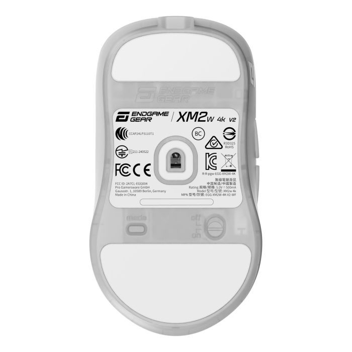 Мышка Endgame Gear XM2w 4k v2 Wireless Transparent White (PGW-EG-MOU-082) изображение 10