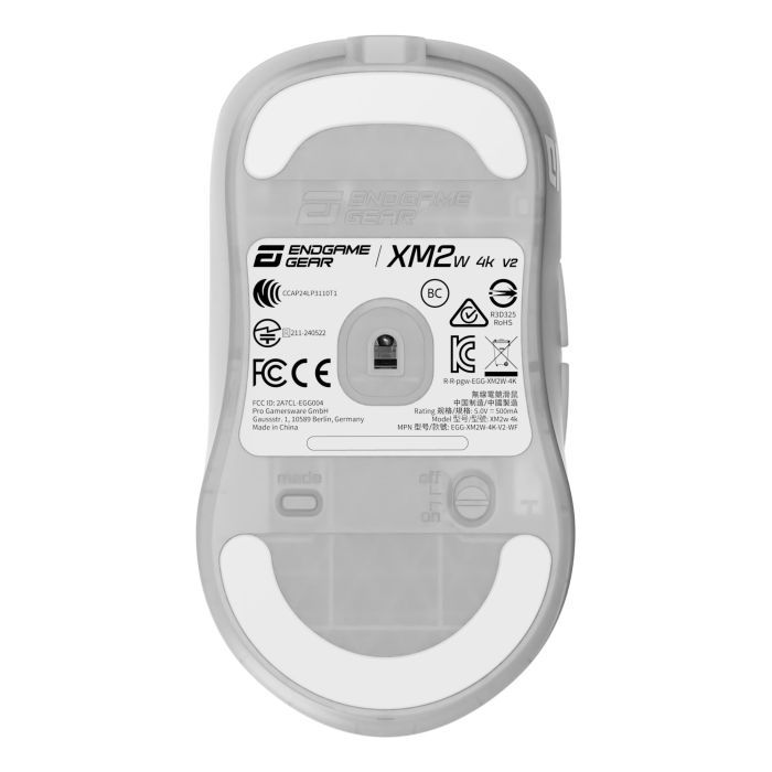 Мышка Endgame Gear XM2w 4k v2 Wireless Transparent White (PGW-EG-MOU-082) изображение 9