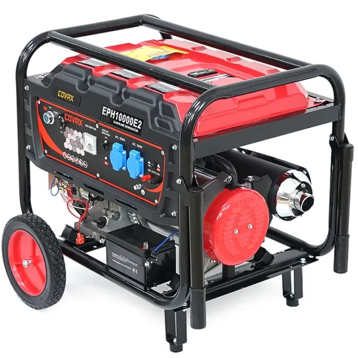 Генератор COVAX EPH10000E2, 7.0kW, 220V, 50Hz, DC12V, 18HP, электро стартер, 25L (EPH10000E2)