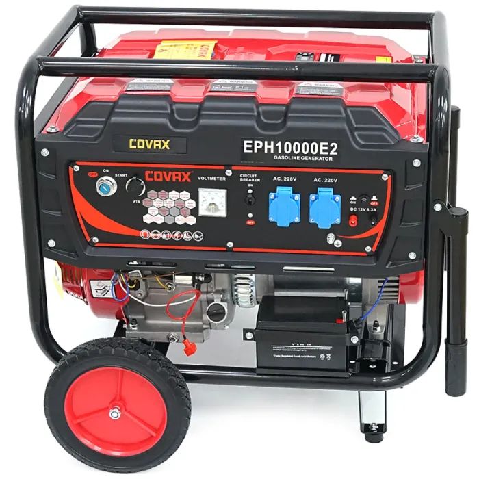 Генератор COVAX EPH10000E2, 7.0kW, 220V, 50Hz, DC12V, 18HP, электро стартер, 25L (EPH10000E2) изображение 4