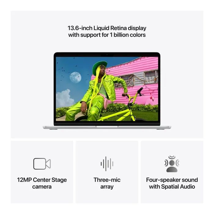 Ноутбук Apple MacBook Air 13 M5 A3449 Midnight (MDHF4UA/A) зображення 5