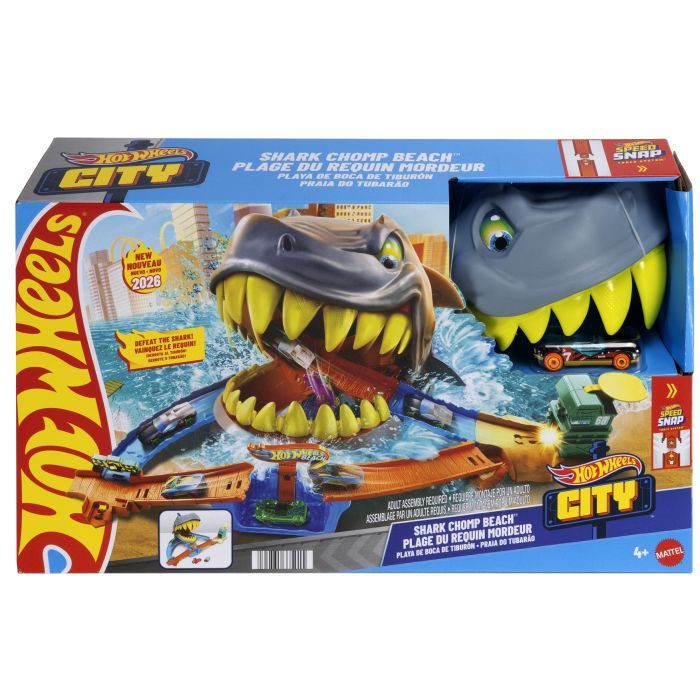 Автотрек Hot Wheels City Пляжна атака акули (JHL96) зображення 5