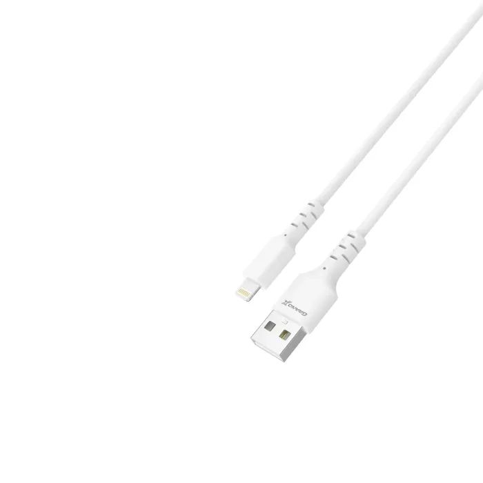 Дата кабель USB 2.0 AM to Lightning 1.0m 2.4A white Grand-X (PL-05W) изображение 3