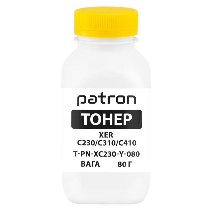 Тонер XER C230/C310/C410, 80 г, Yellow Patron (PN-XC230-Y-080)