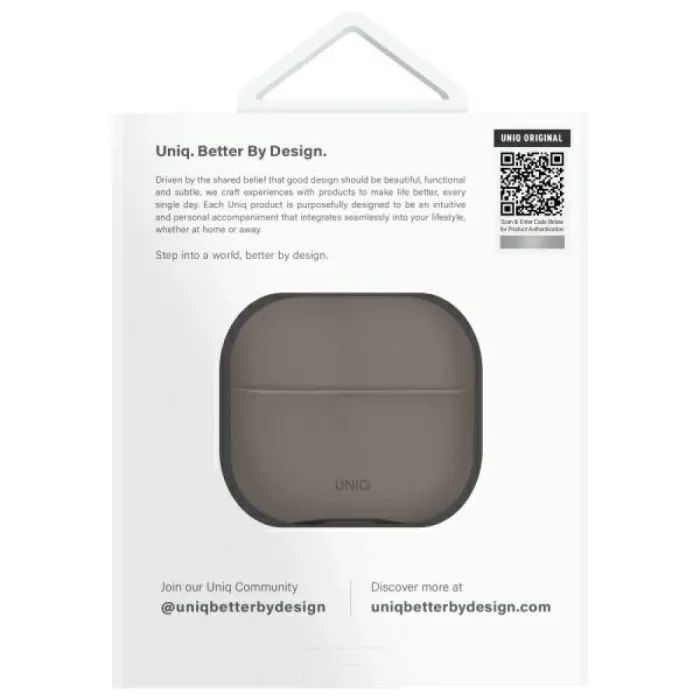 Чехол для наушников Uniq Lyden DS AirPods 4 Dallas Black (8886463691328) изображение 4