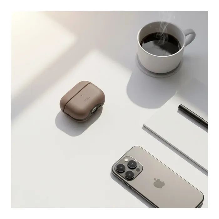 Чехол для наушников Uniq Lyden DS AirPods 4 Dallas Black (8886463691328) изображение 6