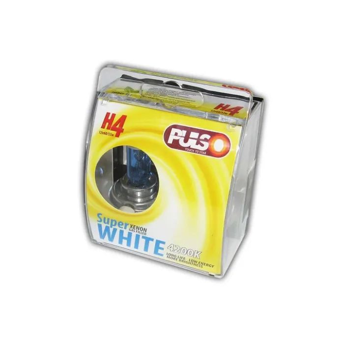Автолампа PULSO H4/P43T 12v60/55w super white/plastic box (LP-42651) зображення 2